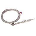 Miniatyrbilde 4 av 8: K Type Termoelement Kompresjonsfjær Skjermet Ledning Probe 3 Meter