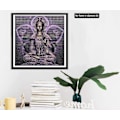 Pikkukuva 3 / 4: 5d Diy Timanttimaalaus Tarvikkeet Timanttimaalaus Violetti Buddha Patsas, Aikuisten Täysi Kirjonta Timanttimaalaus Sarja Buddhalaisuus, Käsityö Tarvikkeet