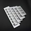 Miniatyrbillede 2 af 5: Aluminiumslegering åndbart mesh, rektangulært åndbart mesh til skabe og skabe, møbelhardware ventilationsnet (50X350 mm),