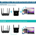 Miniatyrbillede 3 af 5: Sort europæisk standard wifi-forlænger praktisk plug-in trådløs signalforstærker,
