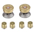 Miniatyrbillede 6 af 8: 6-delt Guld Metal Kugleknap og Thumbstick Modificeringskit til PS4 Controller