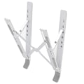 Miniatyrbillede 1 af 8: Tablet computerstand i aluminiumlegering, notebook-radiator, foldbar, forhøjet computerstand, computertilbehør, computerbord, sølv