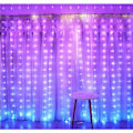 Pikkukuva 4 / 5: LED Farbe Vorhang Licht Weihnachten Hochzeit Dekoration USB Bluetooth APP Steuerung RGB Vorhang Lichterkette 3*3 300 Lic
