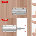 Miniatyrbillede 5 af 5: Skub for at åbne skabsdørmagnet Jiayi 2 stykker aluminium magnetisk lås dørlukker Push Open dæmper til skabsskuffe