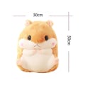Miniatyrbilde 4 av 4: Søte plysj hamster utstoppede dyreleker med teppe brown With Blanket