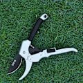 Miniatyrbilde 5 av 5: Hagesakser rett blad i stål og titan. Blomstersaks Cutting Bypass Tørr ved. Ergonomiske håndtak