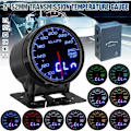 Miniatyrbillede 1 af 5: 2" 52 mm 0-260°F Dual Vision transmissionstemperaturmåler 10 farver LED-baggrundsbelysning