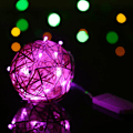 Miniatyrbillede 4 af 5: En batterisnor leveres uden batterier, 1 meter bærbar 10 LED rødt lys