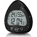 Miniatyrbild 1 av 5: Badrumsklocka, Digital LCD-larm med vattentät touch-duschklocka, Vattentät Timers Termometer Bärbar LCD-skärm