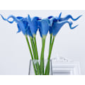 Miniatyrbild 3 av 3: Konstgjord blomma calla lily falsk blomma kungblå 10st,