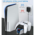 Miniatyrbild 4 av 4: PS5 Laddstation, 2H Fast PS5 Controller Laddare för Playstation 5 Dualsense Controller, Uppgradera PS5 Laddningsstation
