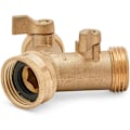 Miniatyrbilde 4 av 5: 10964 2-veis Y-fordeler, 3/4" hann, messing, med stengeventiler