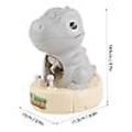 Miniatyrbilde 2 av 2: Dinosaurieformad minikloleksak med öppningsbart huvudskydd og färgglad prislagringsplats（Grå）