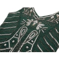 Miniatyrbillede 2 af 3: 1920'erne Vintage Kvinder Kjole Paillet Beaded Tassels Festkjole S Green