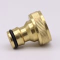 Miniatyrbillede 1 af 5: 4 stk Messing Haveslange Vandhane Fittings 6 punkts hunsutter til havegård