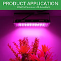 Miniatyrbilde 5 av 5: 100W Full Spectrum Grow Light LED Plant Lamp Full Spectrum LED Grow Light for innendørs planter Hydroponiske grønnsaker og Fl