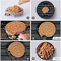 Miniatyrbillede 4 af 5: 304 rustfrit stål røget rund net kurv kold røggenerator grillværktøj