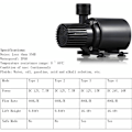 Pikkukuva 4 / 5: DECDEAL Aquarium Pump DC12V Erittäin hiljainen harjaton vesipumppu Mikroharjaton vesipumppu vedenpitävä uppopumppu