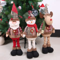 Miniatyrbillede 5 af 5: Juledukke Snemand Elgdyr Julepynt