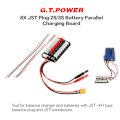 Miniatyrbillede 4 af 5: GTPOWER 8X JST-stik 2S/3S Lipo Batteri Parallel Ladekort til Balance Charger Model: Sort