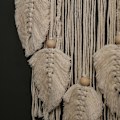 Miniatyrbillede 3 af 5: Dreamcatchers Håndvævede drømmefangere til vægdekoration med blade Stort drømmefang til babyværelse soveværelse bryllupBeige, model:Beige