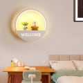 Miniatyrbillede 4 af 4: Moderne LED-væglampe, 18W, soveværelse Badeværelse Gang Trappe Natlampe (Minnie Mickey, Varmt Lys)
