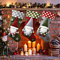 Miniatyrbild 1 av 5: Julstrumpa Hängmantelstrumpa, Presentpåse Godispåse, Tomte, 2st LYCXAMES