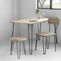 Miniatyrbilde 3 av 4: Hårnålsmøbelben 60 cm sett med 4, DIY-bordben i metall til spisebord, skrivebord