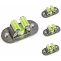 Miniatyrbillede 1 af 5: Stykker 3M limmoppeholder Perforeret 304 rustfrit stål moppeklip krogfri, til hjemmekøkken, toilet, badeværelse