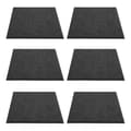 Miniatyrbillede 1 af 8: 6 Pak Akustisk Absorptionspanel Fortykket Reducer Efterklang Lydisoleret Polstring Absorber Sort