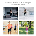 Miniatyrbillede 5 af 6: Ergonomisk LED sjippetov med lysende håndtag - Sjovt sjippetov til fitnessentusiaster i alle aldre