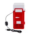 Pikkukuva 1 / 8: Mini USB LED -jääkaappi juomille ja juomatölkeille - Punainen, lämmitystoiminnolla Red