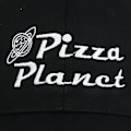Pikkukuva 5 / 5: Pizza Planet Hattu Lippalakki cap isähattu säädettävä puuvillainen aikuisten urheiluhattu Unisex, musta-1