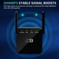 Pikkukuva 2 / 5: 300 Mbps 2,4 Gt WiFi-toistin, 1 RJ45-verkkoportti langaton Internet-signaalin vahvistin, erittäin kompakti WiFi-laajennus, helppokäyttöinen