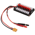 Miniatyrbilde 1 av 5: GTPOWER 8X JST Plugg 2S/3S Lipo Batteri Parallelt Ladebrett for Balanselader Modell: Svart