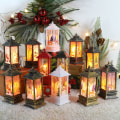 Miniatyrbilde 3 av 3: Julepynt Gammel Lampelys En lys natt julepynt Lysestake Lyktdekor One Size, I