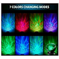 Miniatyrbillede 4 af 5: Ocean Wave Night Light Projector, Fjernbetjening Projektionslampe Rotation Northern Light Projector Stemningslys