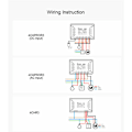Miniatyrbillede 5 af 5: 4CH R3 AC100-240V 50/60Hz 10A 2200W 4 Gang WiFi DIY Smart Switch Inching/Selv-Locking/Interlock 3 Driftstilstand APP Rem