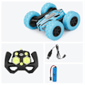 Pikkukuva 1 / 5: Kaksipuolinen Twist-auton kaukosäädin Kääntyvä auton pyörivä leluauto (vaaleansininen)