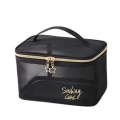 Miniatyrbillede 4 af 10: Mesh kosmetiktaske Makeuptaske SORT EE Black E-E