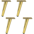 Pikkukuva 1 / 5: (Titanium Gold - viisto kartio 4 kpl) TV-kaapin jalat Sohvan jalat sohvapöydän jalat