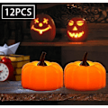 Miniatyrbilde 3 av 4: Halloween simulering LED gresskar elektronisk stearinlys C