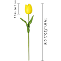 Miniatyrbillede 2 af 5: 30 pak gule falske latex tulipaner til hjemmets bryllup dekoration