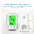 Miniatyrbillede 3 af 5: Programmerbar trådløs termostatfatning husholdnings smart termostat temperatur isolering timing kontrol termostat