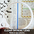 Miniatyrbillede 4 af 5: Stort 3LED håndholdt lys - 2X 4X 25X forstørrelsesglas, multifunktionsforstørrelse til ID-aflæsning