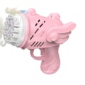 Miniatyrbillede 1 af 3: Manuelt blæsende boblelegetøj til børn med 23 hullers engleboblemaskine (pink light version en taske)