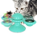 Miniatyrbillede 1 af 5: Funny Cat Stick Cat Toy, Funny Windmill Kitty Balance Car Cat Pole, Funny Feather Cat Legetøj (Turning Windmill Lake Blue)