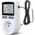 Miniatyrbilde 1 av 5: Termostatuttak, digital timeruttak, digital programmerbar kontakt med sensor, programmerbar digital timer, oppvarming Th