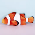 Miniatyrbild 1 av 5: Clownfisk husdjur leksak USB laddning simulering fisk rolig katt leksak elektrisk fisk leksak med kattmynta