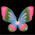 Pikkukuva 4 / 5: Fairy Genie Wings -asu Toddler Perhonen Colorful Red